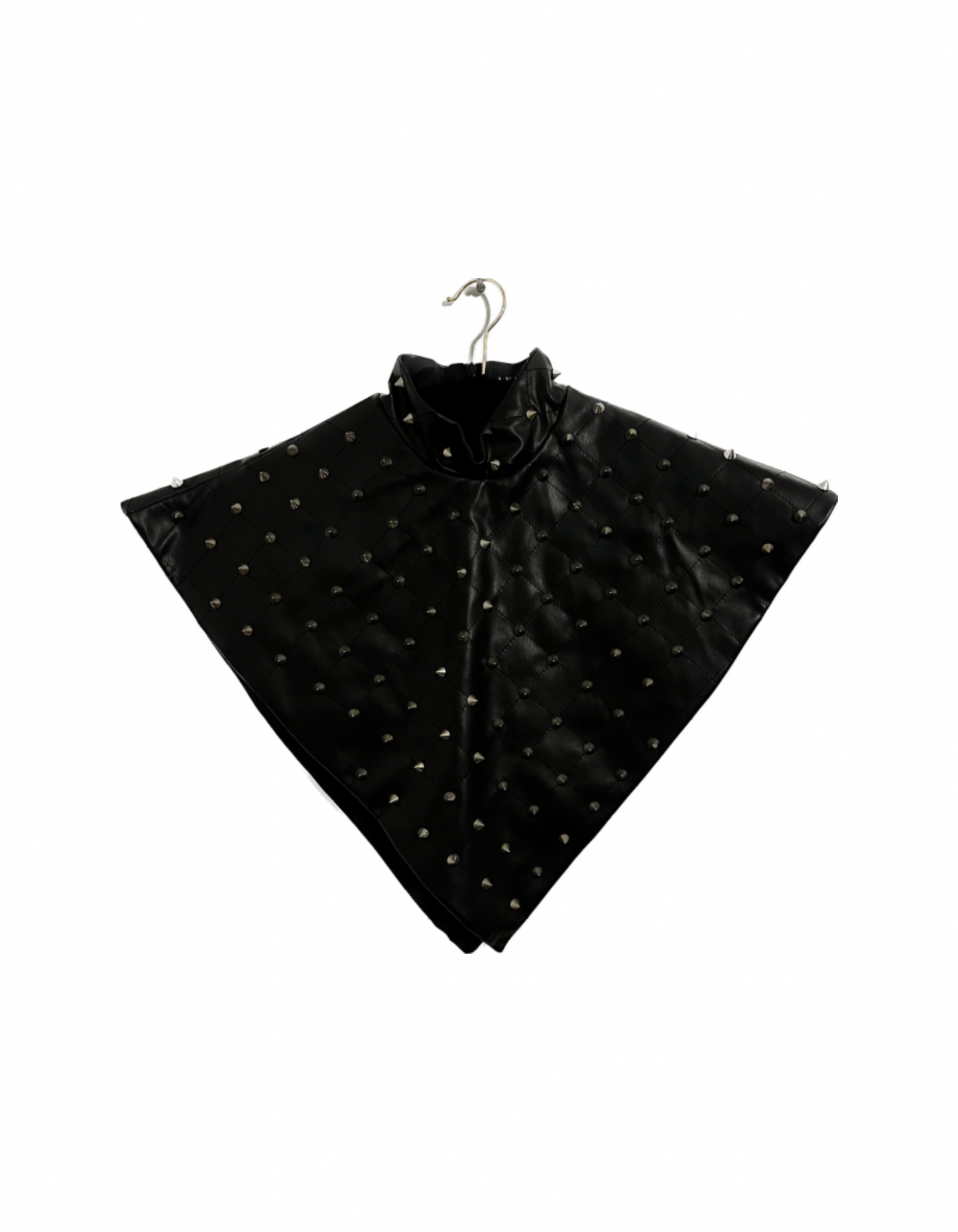 PU Leather Spiked Cape